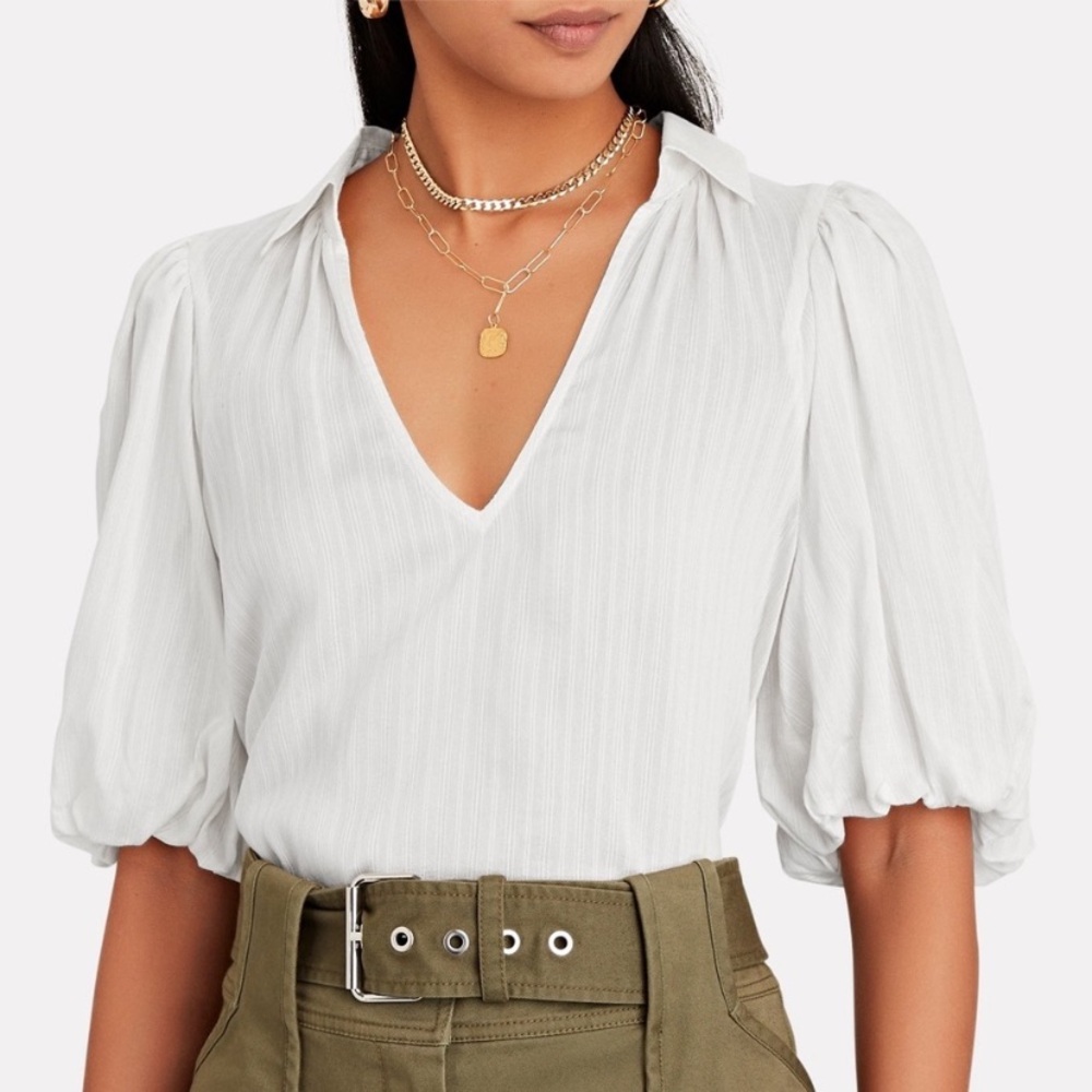 INTERMIX Petra Silk Blend Blouse